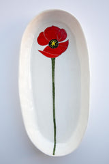 Poppy Oval Large Dish