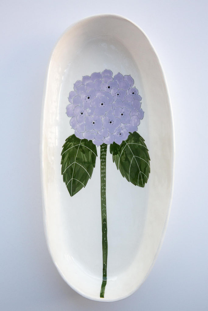 Hydrangea Oval Large Dish