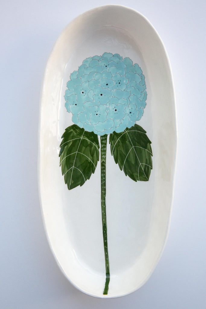 Hydrangea Oval Large Dish