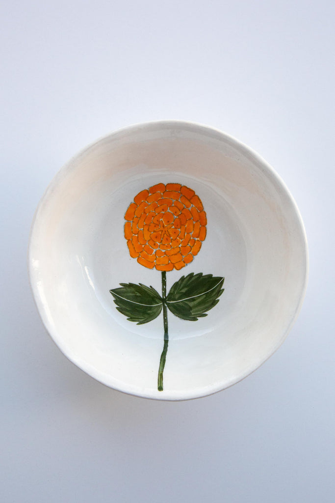 Marigold Snack Bowl-White