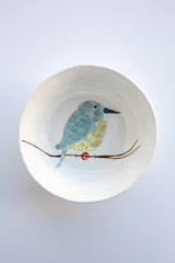 Bird Snack Bowl-White