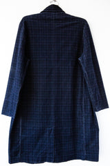 Sibilla Plaid Velvet Coat