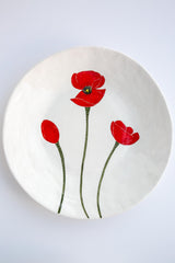 Poppies Round Platter