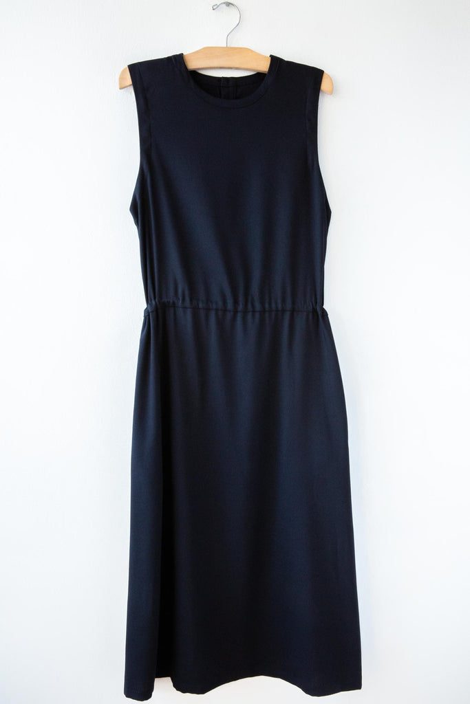 Twill Gather Tank Dress