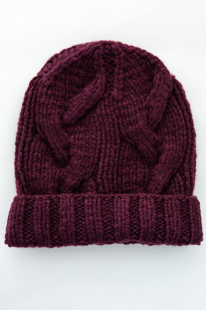Cashmere Cable Hat