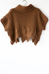 Handknit Flower Shrug