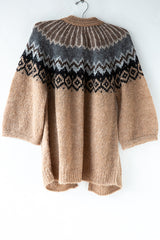 Alpaca Fairisle Bow Cardi