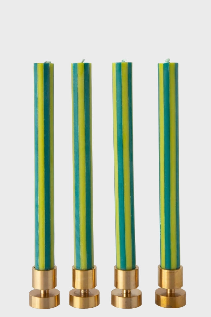 Stripe Taper Candlesticks
