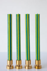 Stripe Taper Candlesticks