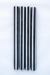Stripe Taper Candlesticks