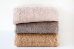 Mohair Solid Throw