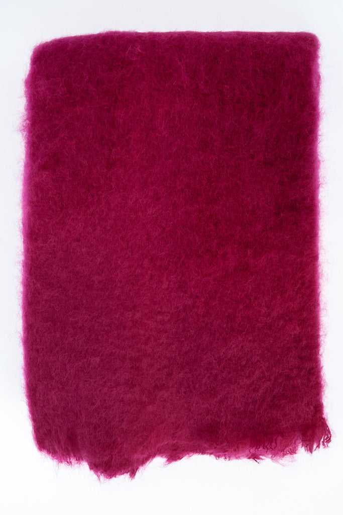 Mohair Solid Throw