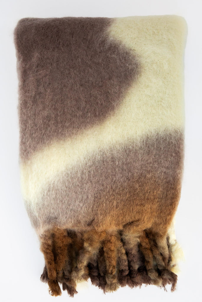 Mohair Tie-Dye Throw