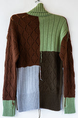 Patchwork Turtleneck