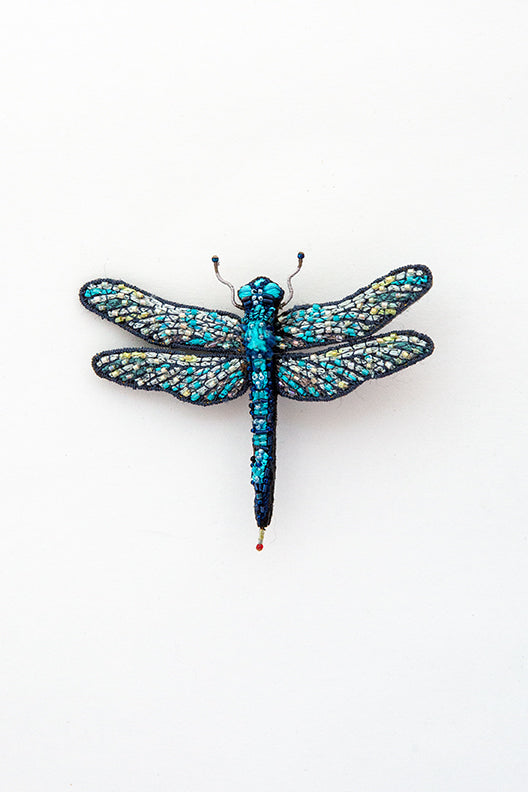 Blue Skimmer Brooch