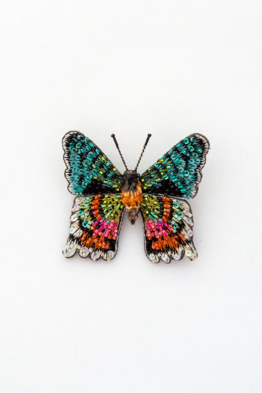 Sunset Moth Brooch