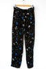 Floral Velvet Pleat Pant