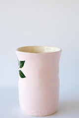 Leaves Vase Medium Pink