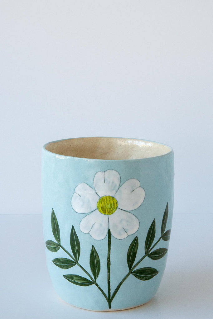 Daisy Vase Small-Blue