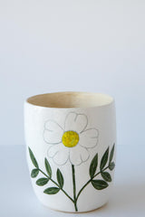Daisy Vase Small-White