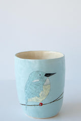 Bird Vase Small-Blue