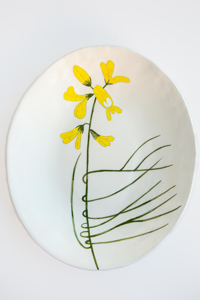 Flower Oval Platter