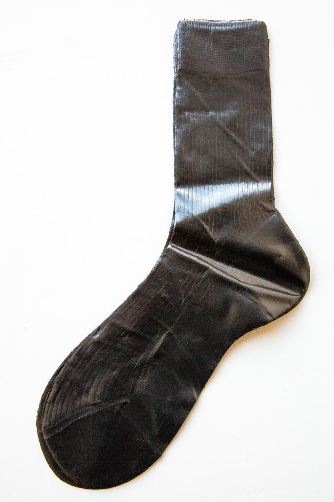 Ribbed Laminate Socks