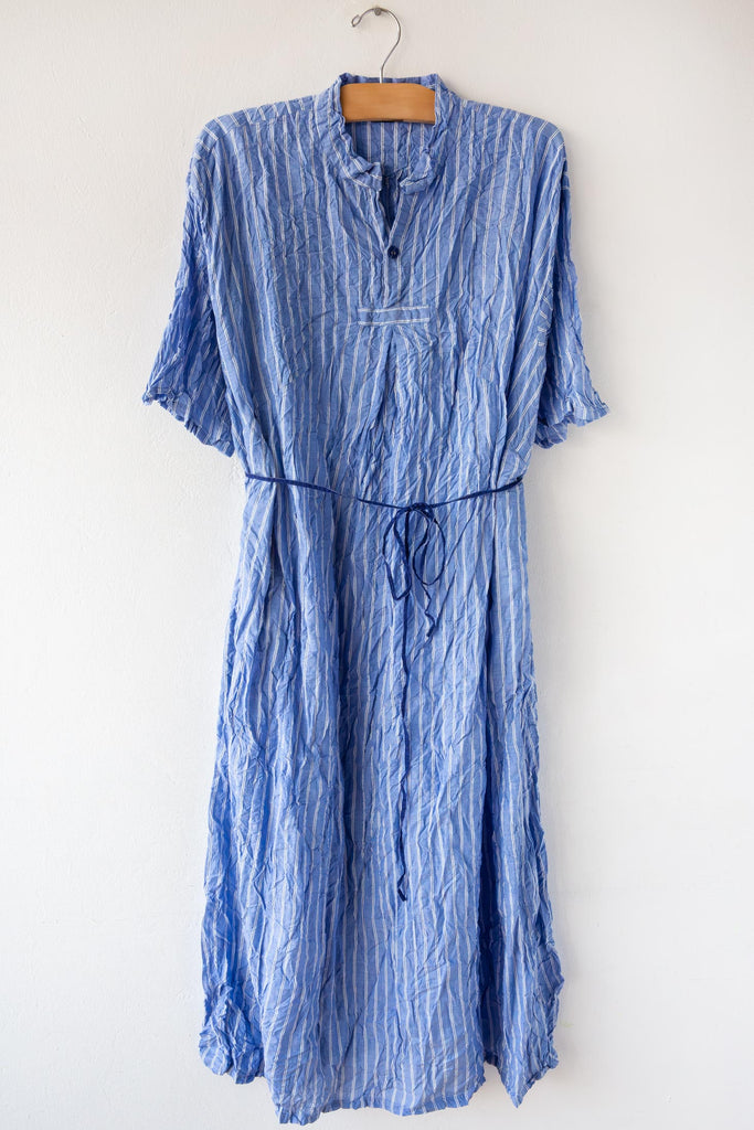 Shirring Stripe Dress