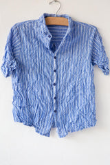 Shirring Stripe SS Top