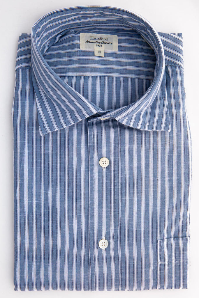 dress shirts paul Non-Iron Cotton Stripe Dress Shirt