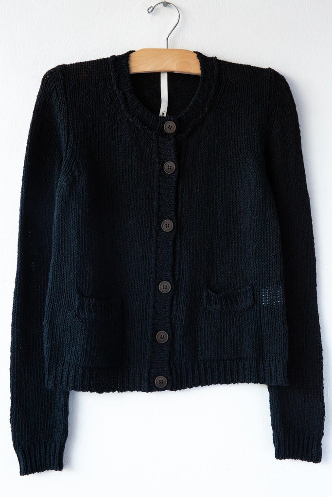 Textured Cotton Cardigan