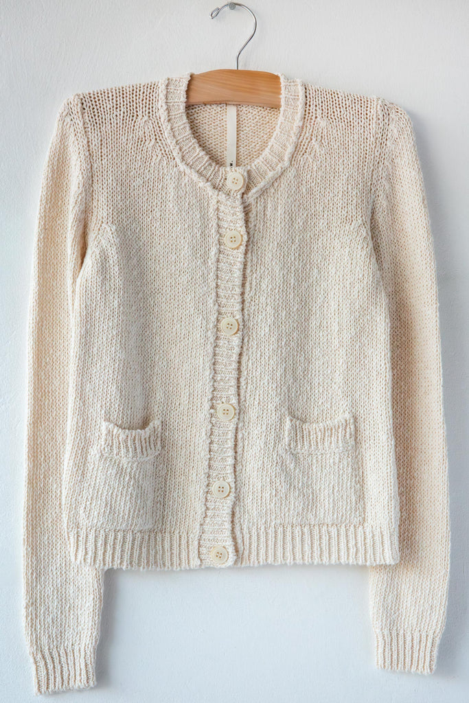 Textured Cotton Cardigan