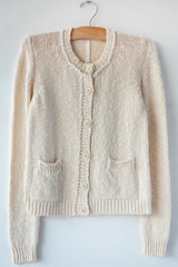 Textured Cotton Cardigan