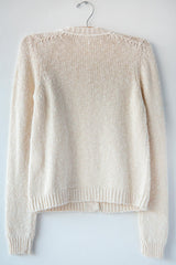Textured Cotton Cardigan