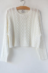 Crop Cable Sweater