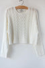 Crop Cable Sweater