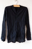 Crinkle Stand Collar Shirt