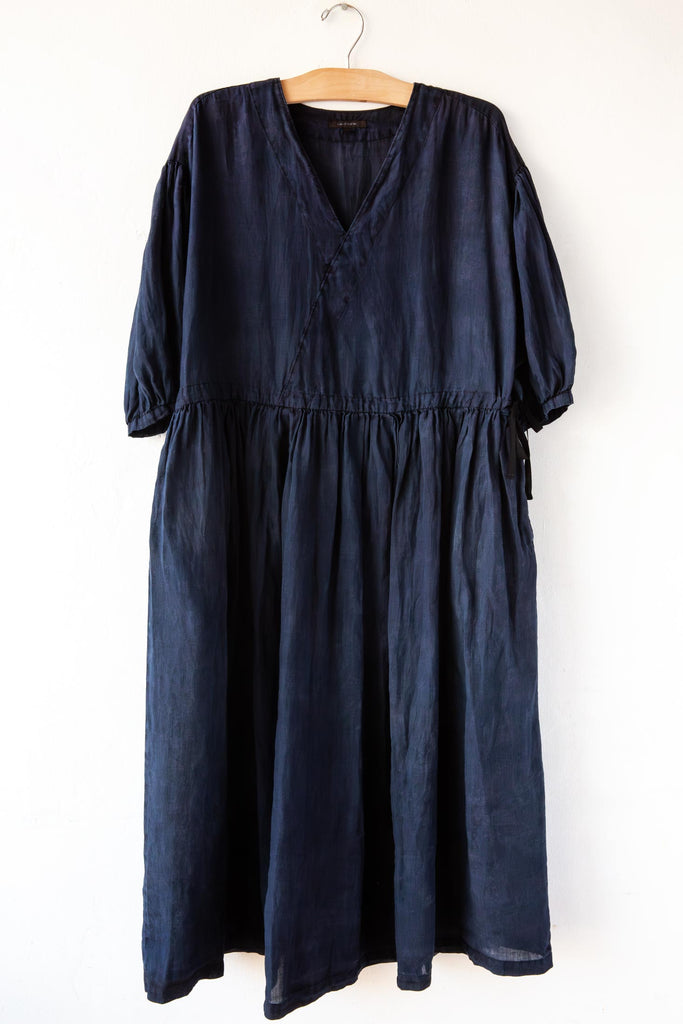 ramie linen dress Linen and ramie dress with belt