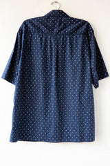 Polka Dot Collar SS Shirt