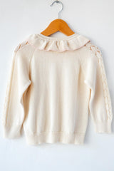 Ruffle Collar Cardigan