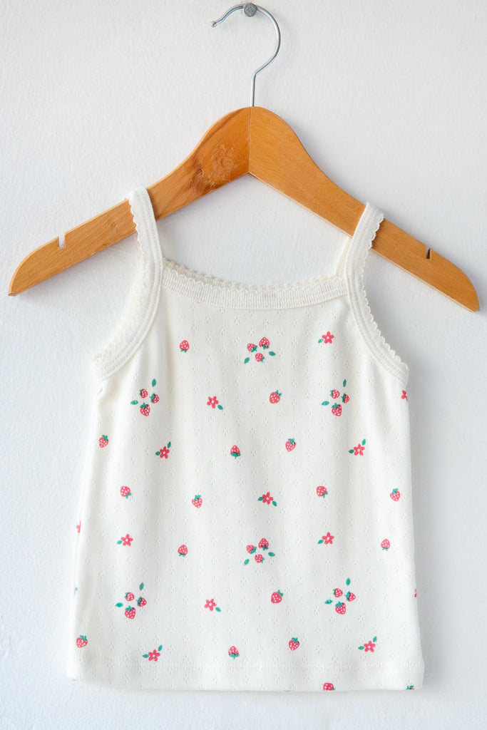Pointelle Strawberry Cami