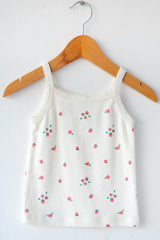 Pointelle Strawberry Cami