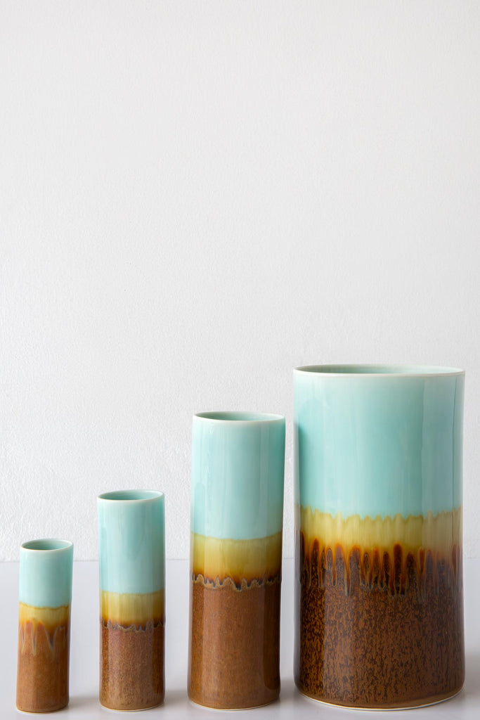 Glazed Cylinder Vase