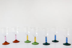 Circle Stem Wine Glass