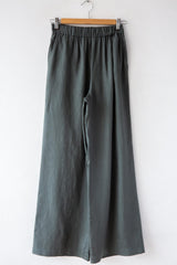 Wide Leg Linen Trouser