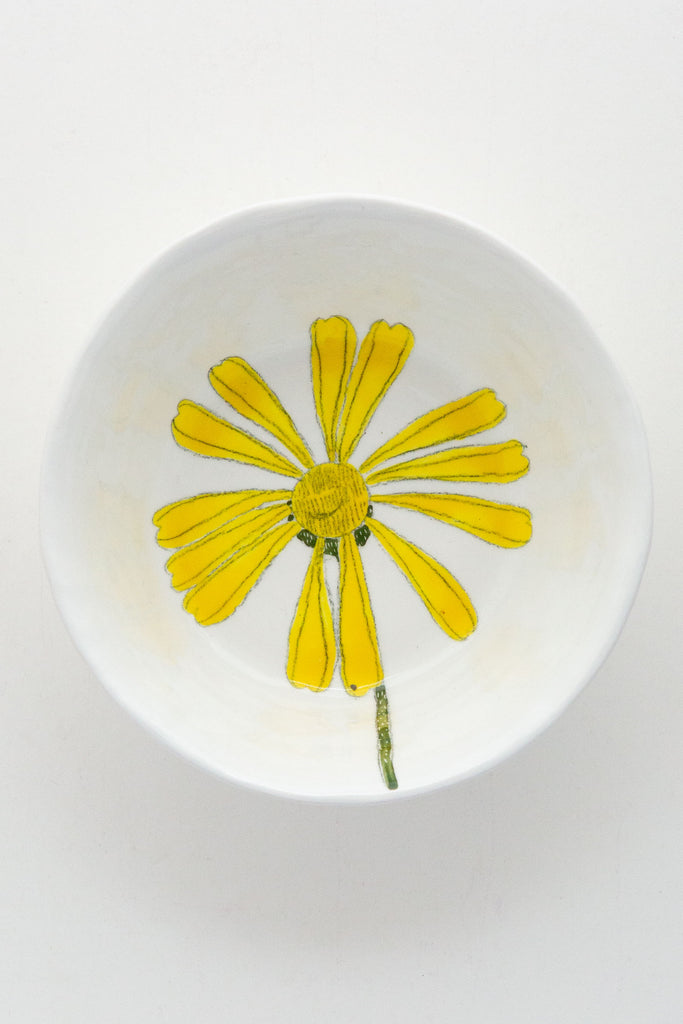 Daisy Snack Bowl-White