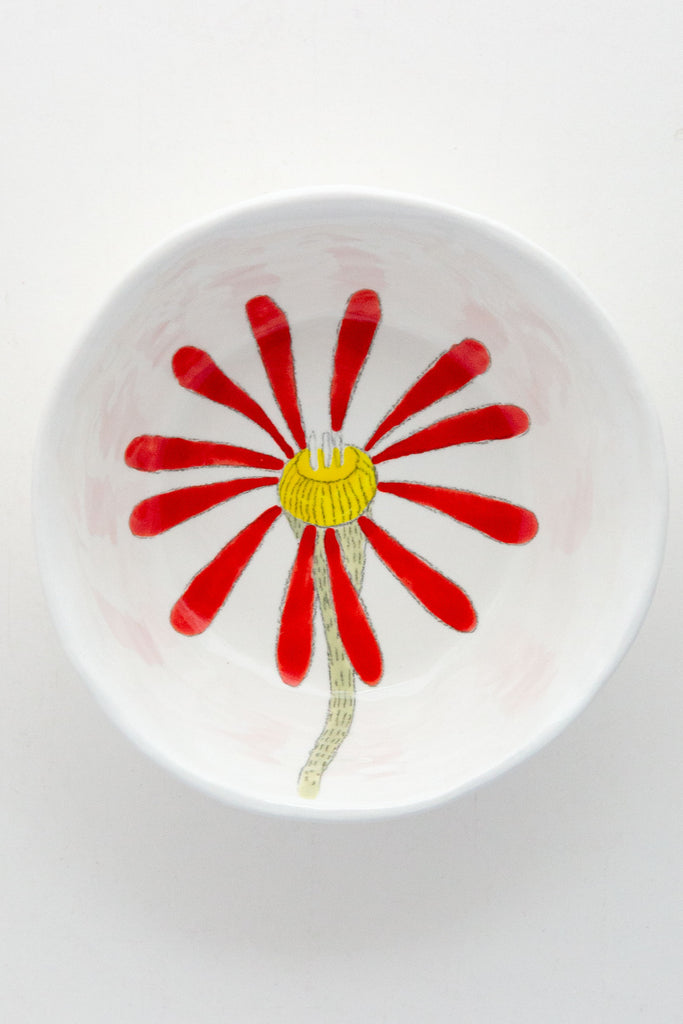 Flower Snack Bowl-White