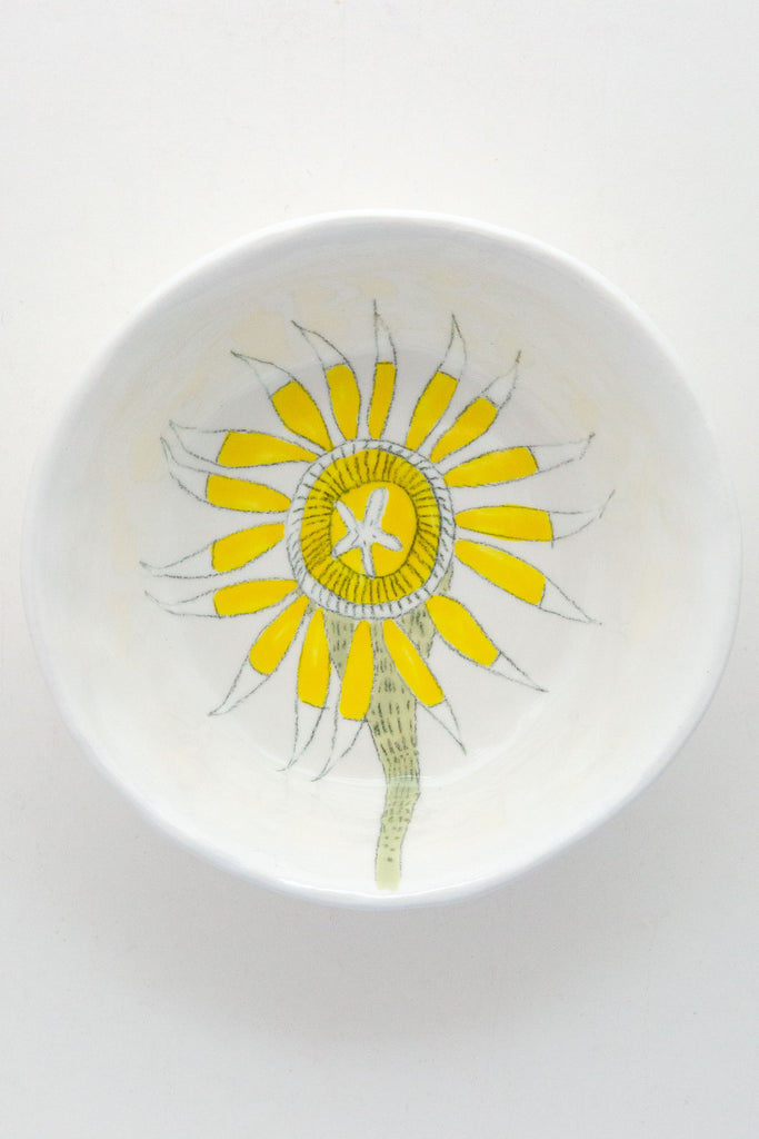 Flower Snack Bowl-White