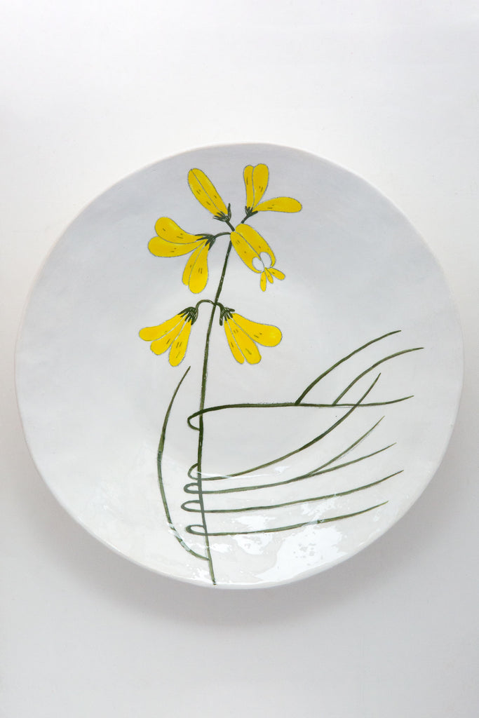 Buds Large Plate-White