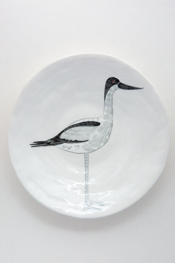 Bird Medium Plate-White